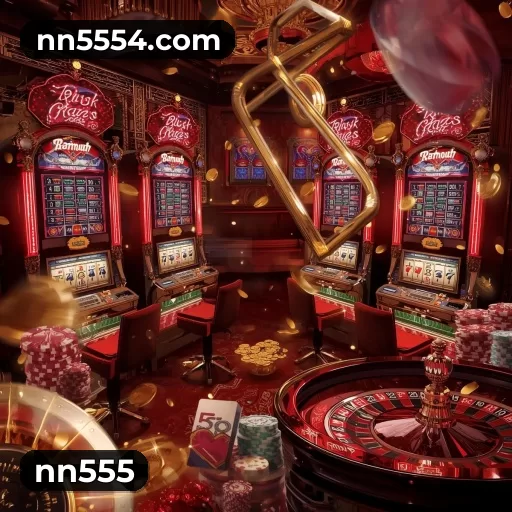 Imagem promocional da nn555 mostrando a plataforma e suas vantagens